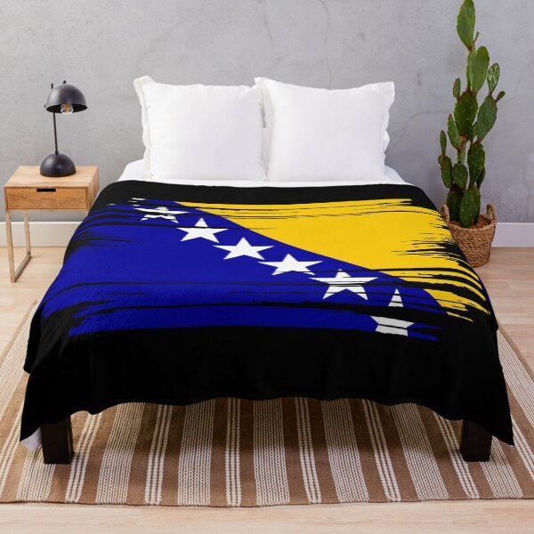 Item preview, Distressed Bosnia And Herzegovina Flag BA designed and sold by shitpostee.