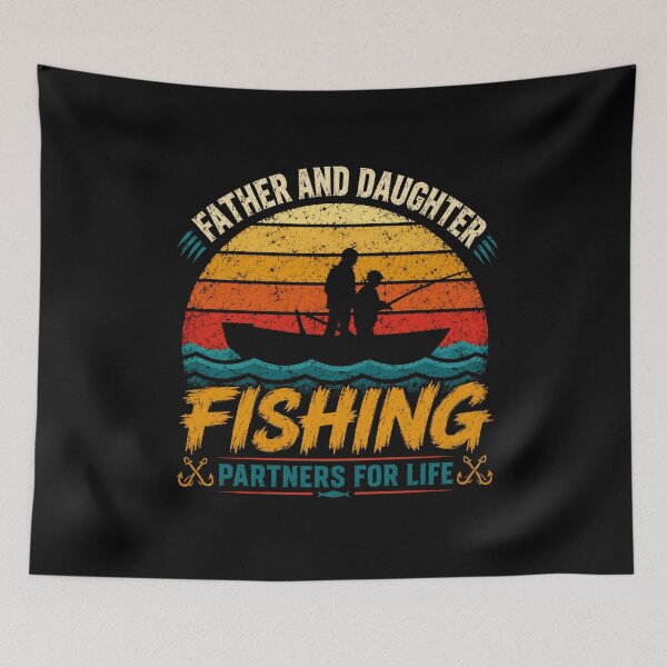 Item preview, Father And Daughter Fishing Partners For Life Angler Family Dad Daughter Gift designed and sold by SkeletonsDanger.