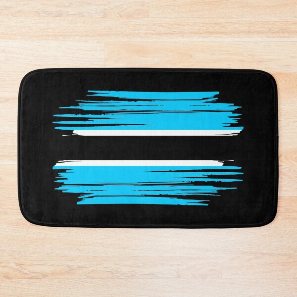 Item preview, Distressed Botswana Flag BW designed and sold by shitpostee.