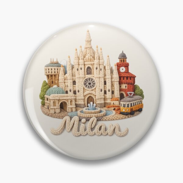 Item preview, Cute Knitted Milan Landmark | Handmade Yarn City Travel Souvenir designed and sold by Moons Studio.