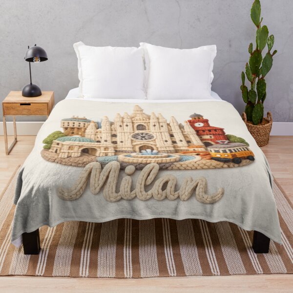 Item preview, Cute Knitted Milan Landmark | Handmade Yarn City Travel Souvenir designed and sold by Moons Studio.