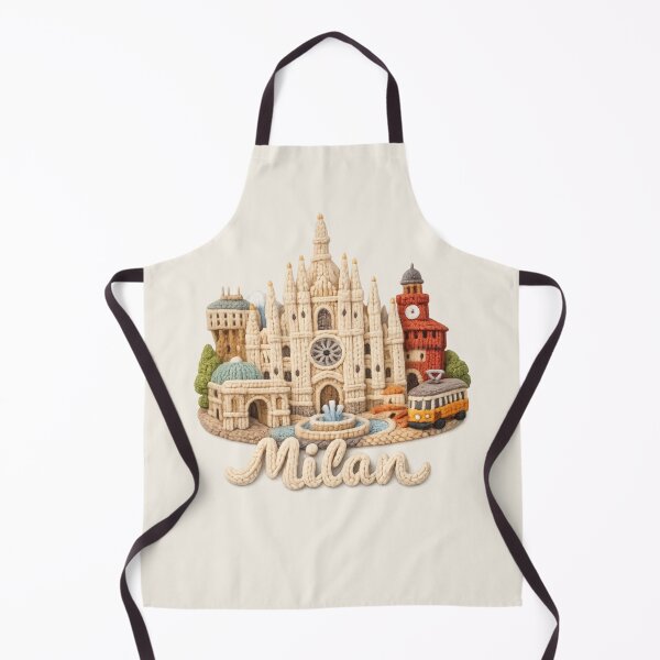 Item preview, Cute Knitted Milan Landmark | Handmade Yarn City Travel Souvenir designed and sold by Moons Studio.