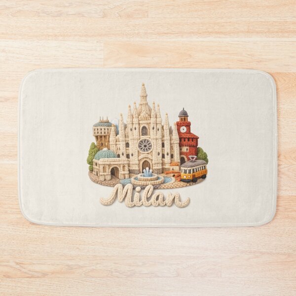 Item preview, Cute Knitted Milan Landmark | Handmade Yarn City Travel Souvenir designed and sold by Moons Studio.