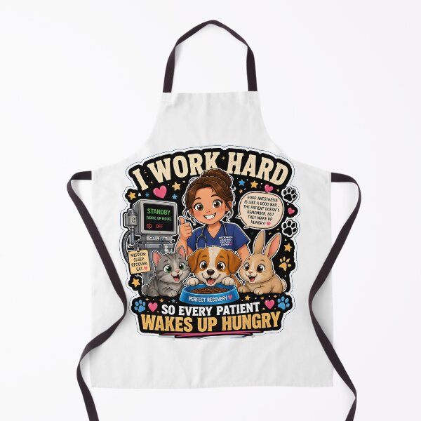 Item preview, I Work Hard So Every Patient Wakes Up Hungry – Funny Veterinary Anesthesia Gift designed and sold by Bettybee00.