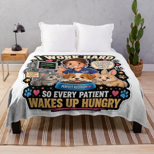Item preview, I Work Hard So Every Patient Wakes Up Hungry – Funny Veterinary Anesthesia Gift designed and sold by Bettybee00.