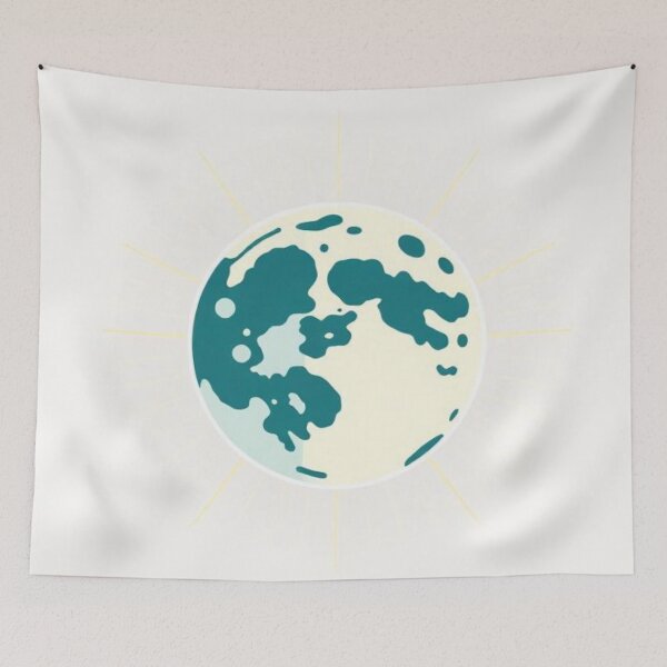 Item preview, Minimalist Planet Earth on a Sky Blue Background designed and sold by RAISC.