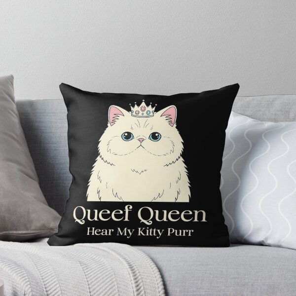 Item preview, Queef Queen Hear My Kitty Purr Adult Humor Funny Cat designed and sold by pinosaleana.