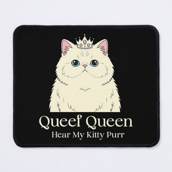 Item preview, Queef Queen Hear My Kitty Purr Adult Humor Funny Cat designed and sold by pinosaleana.