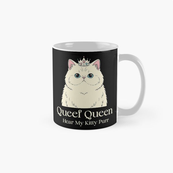 Item preview, Queef Queen Hear My Kitty Purr Adult Humor Funny Cat designed and sold by pinosaleana.