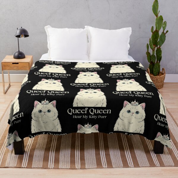 Item preview, Queef Queen Hear My Kitty Purr Adult Humor Funny Cat designed and sold by pinosaleana.