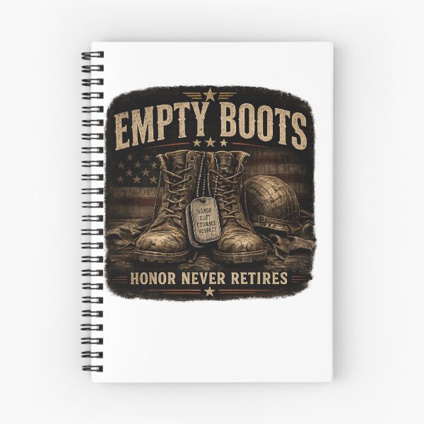 Item preview, Honor Never Retires Vintage Veteran Boots Military Tribute Shirt designed and sold by Masloshop.