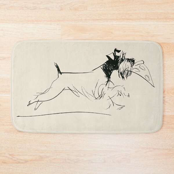Item preview, Schnauzer running with a slice of pizza in its mouth designed and sold by lautir.
