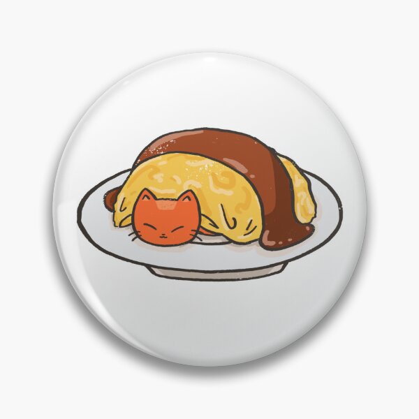 Item preview, Cute Kawaii Japanese Omurice Cat designed and sold by Sleepy-Town.