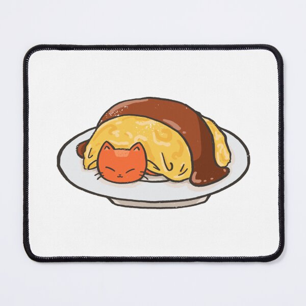 Item preview, Cute Kawaii Japanese Omurice Cat designed and sold by Sleepy-Town.