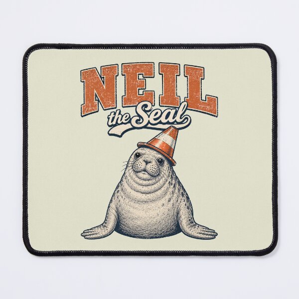 Item preview, Neil The Seal Tasmania Funny Traffic Cone designed and sold by OndaLifeCo.