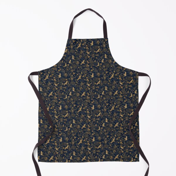 Item preview, Japanese Gold Crane Floral Pattern designed and sold by PatternFranzy.