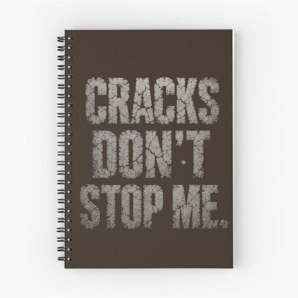 Item preview, Cracks Don't Stop Me ? Cracked Concrete Typography | Motivational Dark Art | Resilience Quote Design | Bold Hardwork Aesthetic | Warrior Mindset Gift designed and sold by Abhi0.