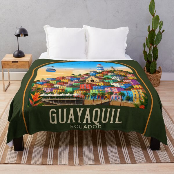 Item preview, Ilustración de viaje vintage de Guayaquil designed and sold by HomeLivingCo.