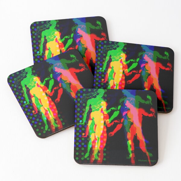 Item preview,     A&E Neon Glitch Figures designed and sold by MikZviagin.