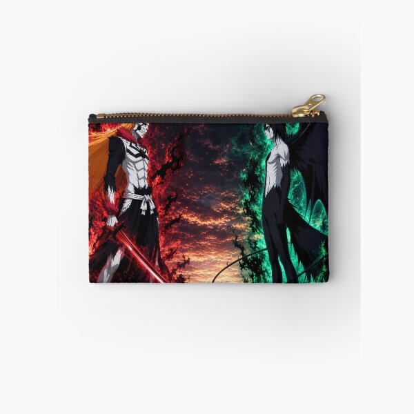 Item preview, Hollow Warrior vs Winged Demon Epic Anime Battle Red Green Aura Art designed and sold by MugenAnime.