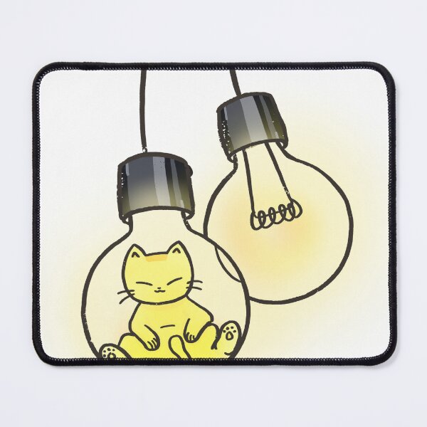 Item preview, Cute Kawaii Glowing Light Bulb Cat designed and sold by Sleepy-Town.