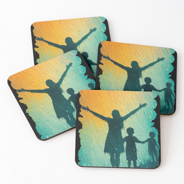 Item preview, Dancing in the Rain #4 | Vibrant Silhouette Family designed and sold by halibutgoatramb.