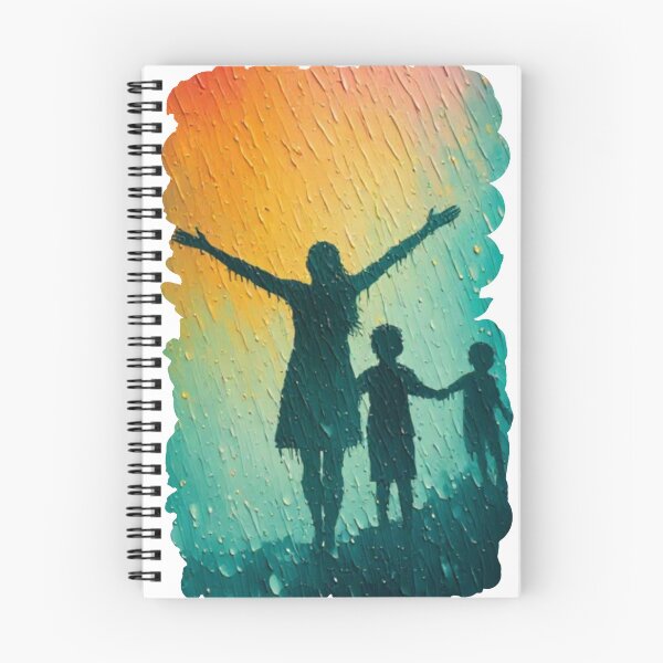 Item preview, Dancing in the Rain #4 | Vibrant Silhouette Family designed and sold by halibutgoatramb.