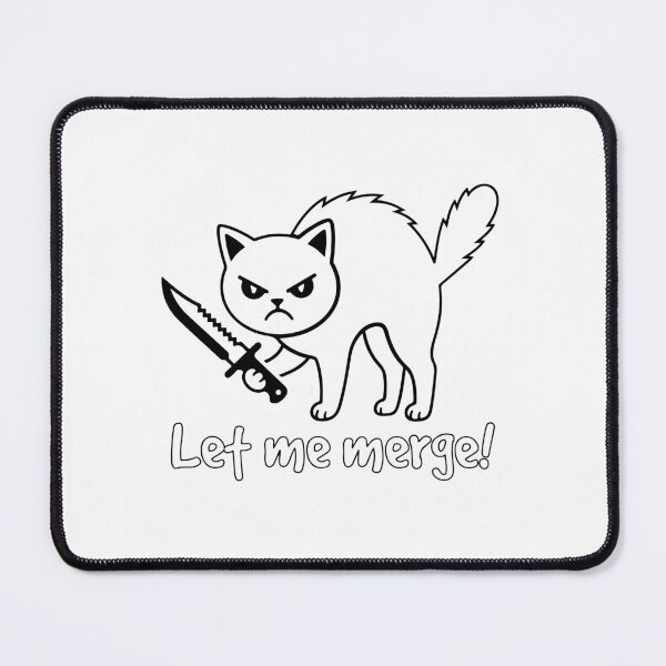 Item preview, Let Me Merge Funny Cat with Knife - Road Rage Driving Quote designed and sold by raedattia.