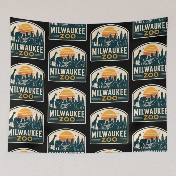 Item preview, Vintage Milwaukee Zoo Skyline & Wildlife designed and sold by Zayn Studio.