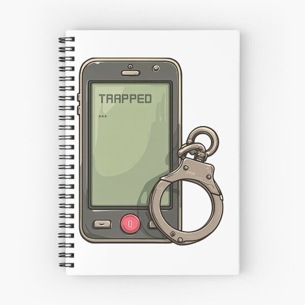 Item preview, Enslaved by social media, Mobile phone and Handcuff designed and sold by obstinator.
