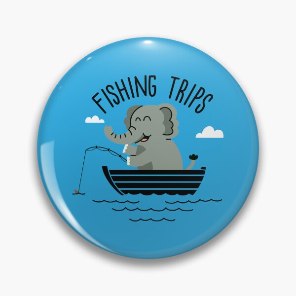 Item preview, Elephant Fishing Trips designed and sold by RetroChunky®.