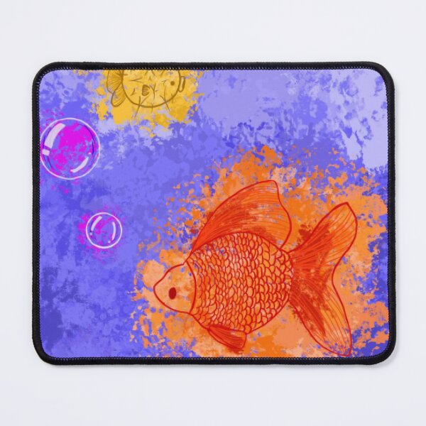 Item preview, Abstract Watercolor Goldfish and Pufferfish designed and sold by StudioGothics.