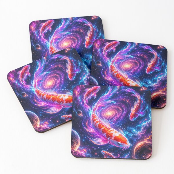 Item preview, Neon Koi Through the Endless Cosmos designed and sold by DrizzyV.