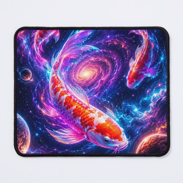 Item preview, Neon Koi Through the Endless Cosmos designed and sold by DrizzyV.