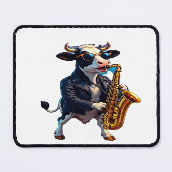 Item preview, Cool Jazz Cow Playing Saxophone T-Shirt | Funny Musical Cow Graphic | Animal Music Lover Gift | Cute Saxophone Cow Illustration | Jazz Band Art Print designed and sold by Sushikidsntoddlers.