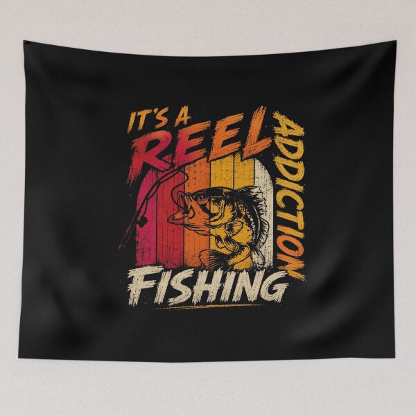 Item preview, It's A Reel Addiction Fishing Angler Fisherman Hobby designed and sold by SkeletonsDanger.