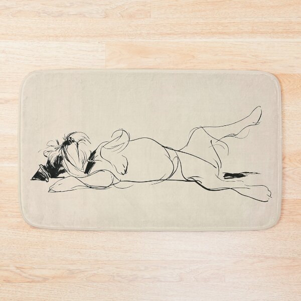 Item preview, Reclining schnauzer Figure Line Drawing designed and sold by lautir.