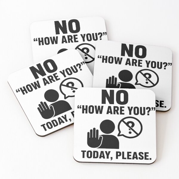 Artikelvorschau, "Hoe Gaat Het?" Niet Vandaag — Grappig Introvert Ontwerp Anti Small Talk entworfen und verkauft von Aureva Arts Shop.