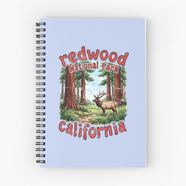 Item preview, Redwood National Park California Cute Wildlife Landscape  designed and sold by HowToCanadian.