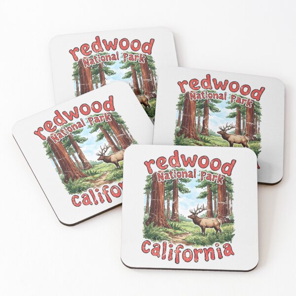 Item preview, Redwood National Park California Cute Wildlife Landscape  designed and sold by HowToCanadian.