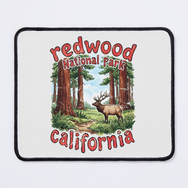 Item preview, Redwood National Park California Cute Wildlife Landscape  designed and sold by HowToCanadian.