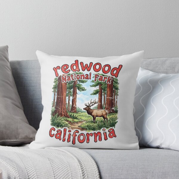 Item preview, Redwood National Park California Cute Wildlife Landscape  designed and sold by HowToCanadian.