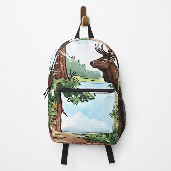 Item preview, Redwood National Park California Cute Wildlife Landscape designed and sold by HowToCanadian.