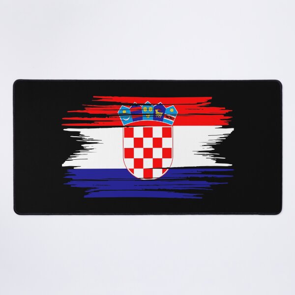 Item preview, Distressed Croatia Flag HR designed and sold by shitpostee.
