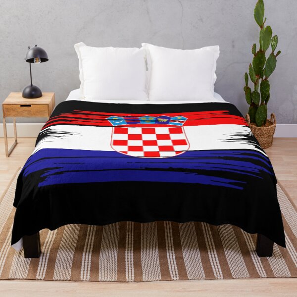 Item preview, Distressed Croatia Flag HR designed and sold by shitpostee.