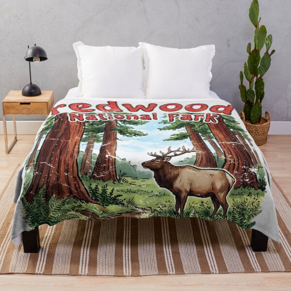 Item preview, Redwood National Park California Cute Wildlife Landscape  designed and sold by HowToCanadian.