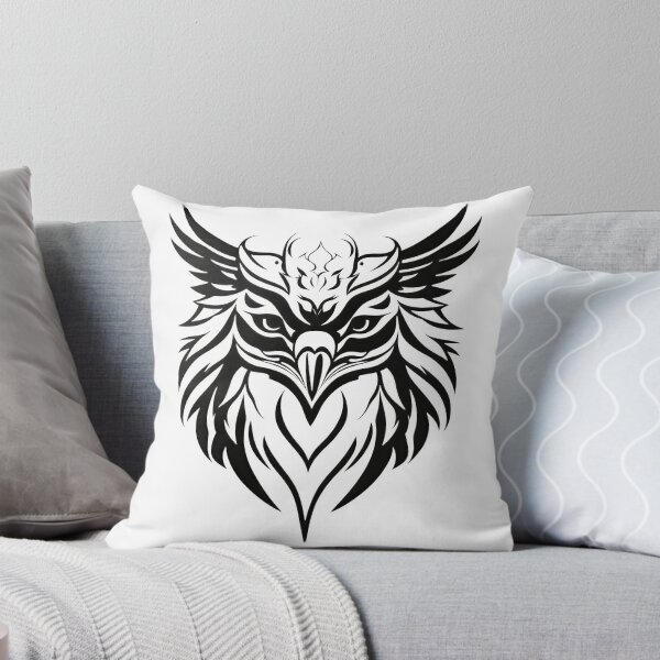 Item preview, Tribal Griffon Head Emblem | Black and White Mythical Beast Vector Design designed and sold by Artisan Finds Online.
