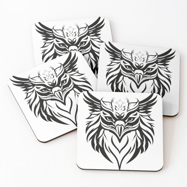 Item preview, Tribal Griffon Head Emblem | Black and White Mythical Beast Vector Design designed and sold by Artisan Finds Online.
