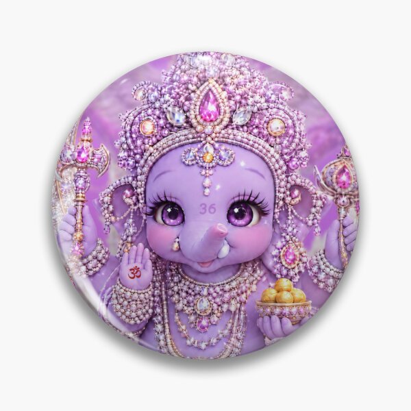 Item preview, Purple Ganesha Divine Blessing designed and sold by famenla.