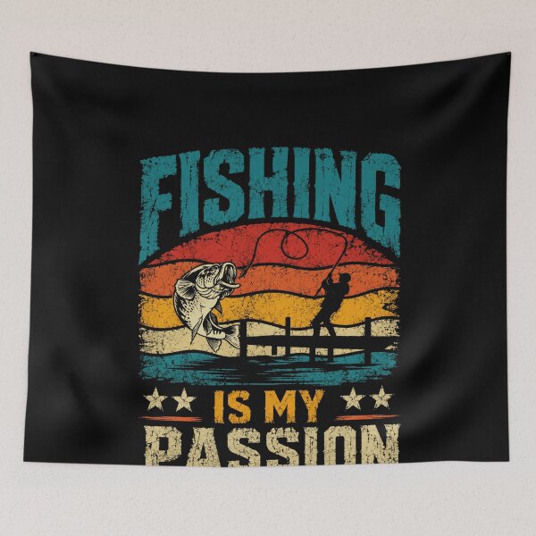 Item preview, Fishing Is My Passion Angler Fisherman Hobby Fishing Enthusiast designed and sold by SkeletonsDanger.